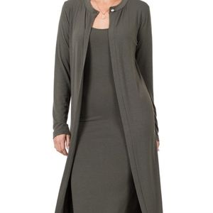 Zenana Pencil Dress w/Cardigan